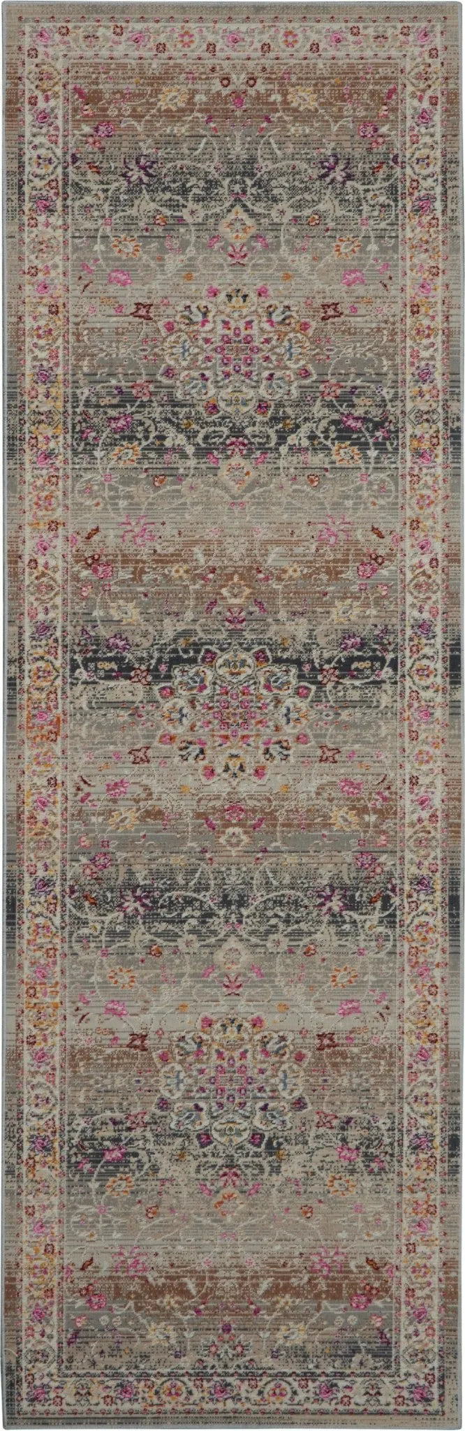 Vintage Kashan VKA01 Grey Rug