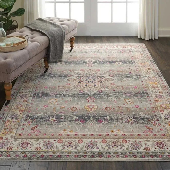 Vintage Kashan VKA01 Grey Rug