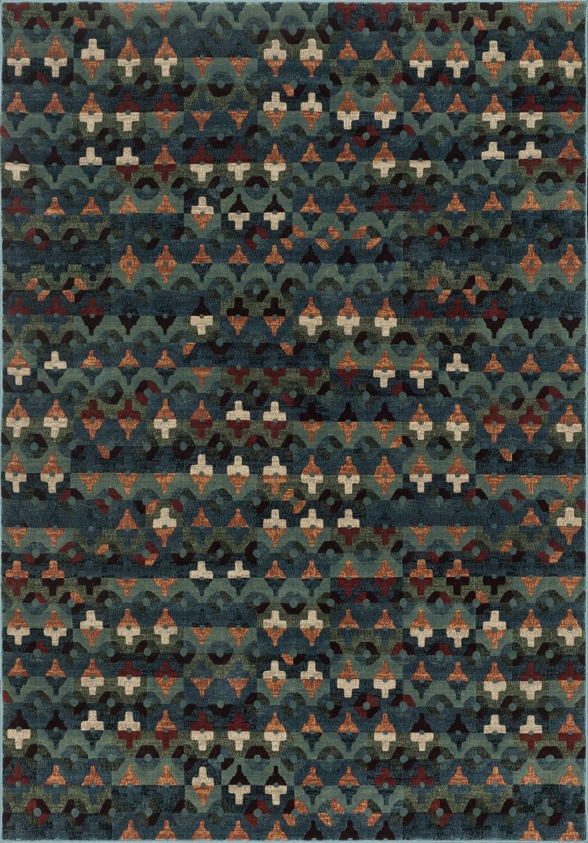 Vista VT 05 Blue / Multi Rug - Rug & Home