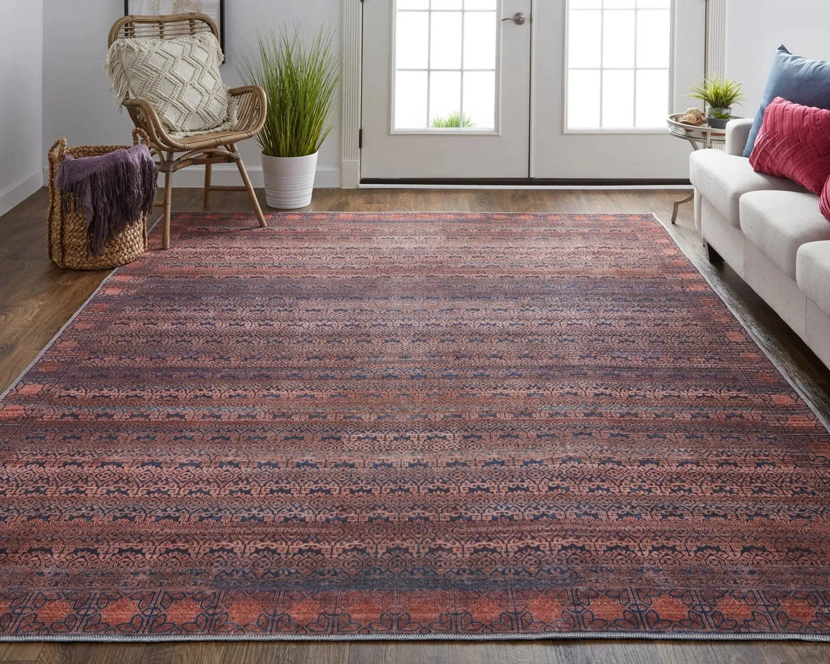 Voss VOS39H4F Red/Brown Rug