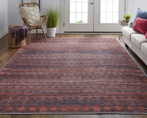 Voss VOS39H4F Red/Brown Rug - Rug & Home