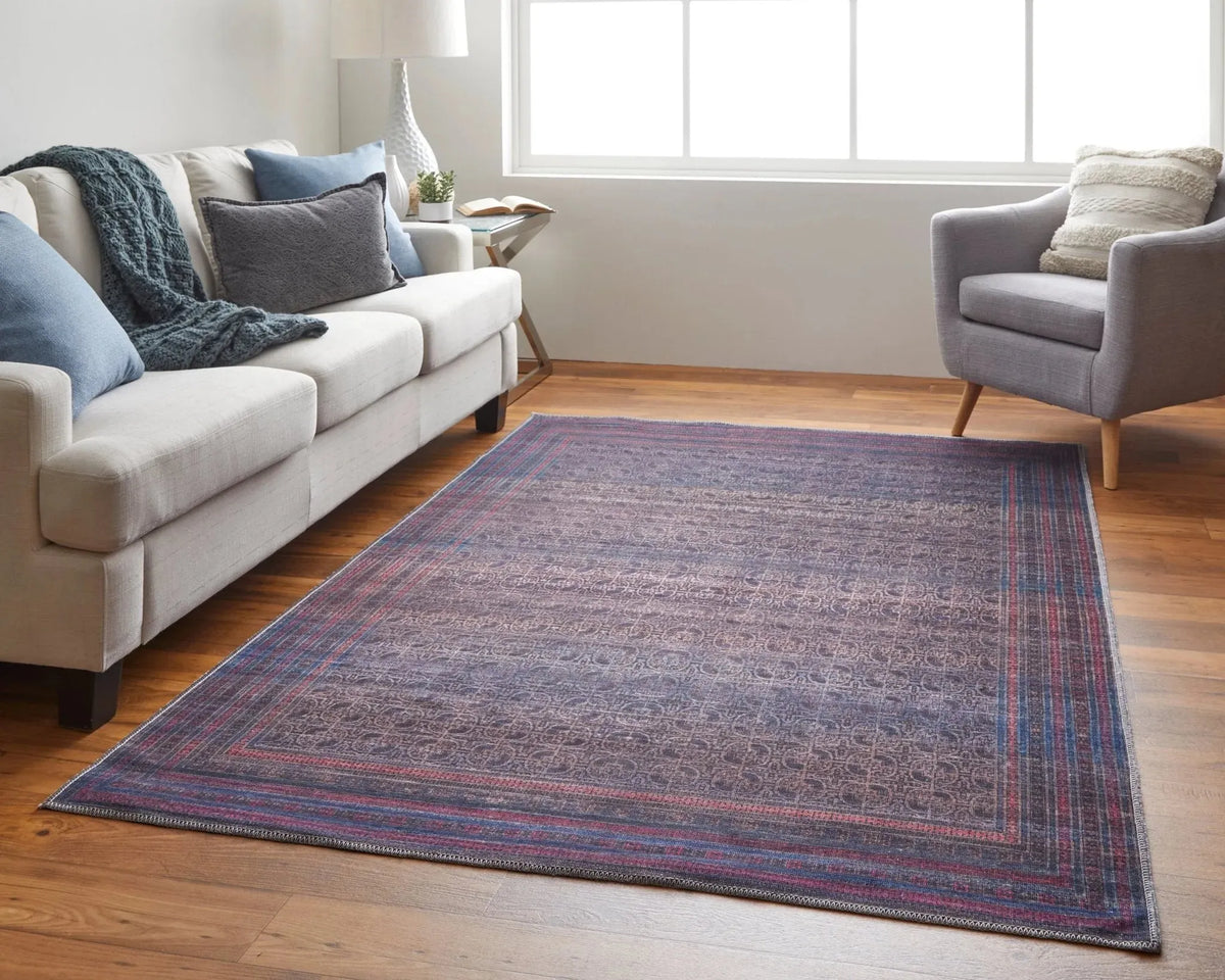 Voss VOS39H8F Blue/Pink Rug