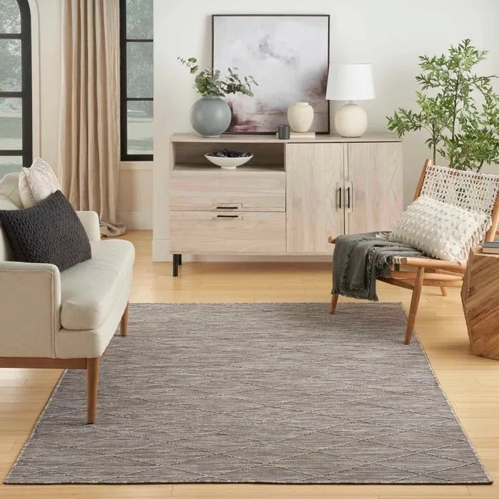 Washable Solution WSL01 Grey/Mocha Rug - Rug & Home