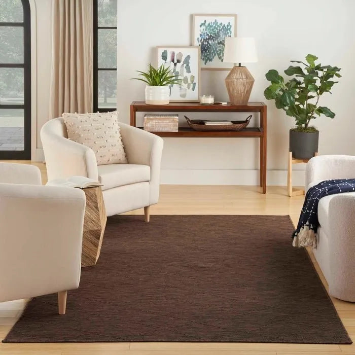 Washable Solution WSL01 Mocha Rug - Rug & Home