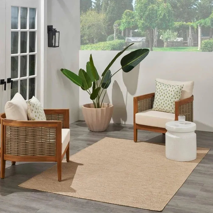 Washable Solution WSL01 Natural Rug - Rug & Home