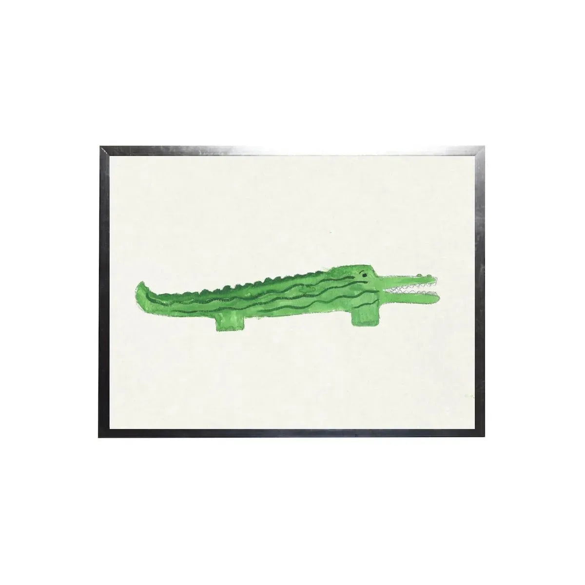 Watercolor Alligator Framed Art