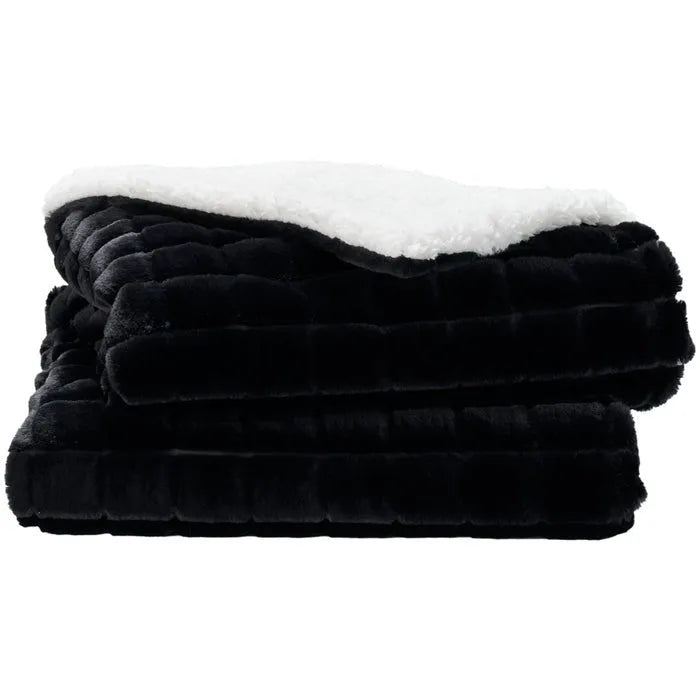 Waverly Pillows RD123 Black Throw Blanket - Rug & Home