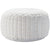 Waverly Pillows RD123 White Pouf - Rug & Home
