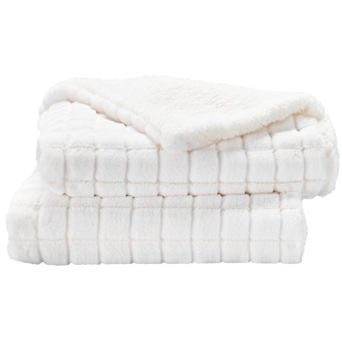 Waverly Pillows RD123 White Throw Blanket - Rug & Home