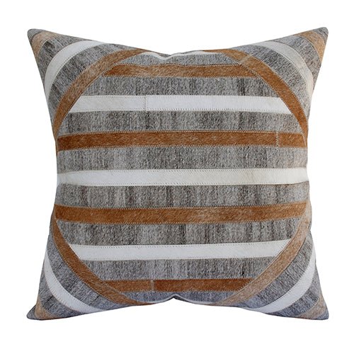 Wayne 07329BWE Brown/Beige Pillow - Rug & Home