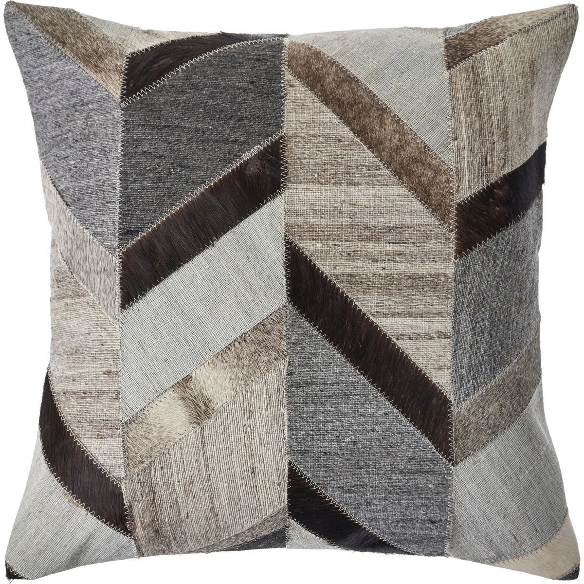 Wayne Lr07487 Gray/Brown Pillow - Rug & Home