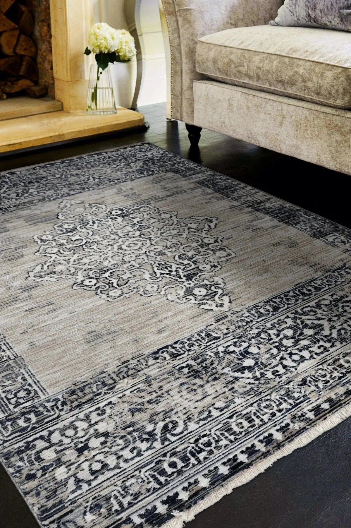 Westerly 7650 Ria Sand/Charcoal Rug