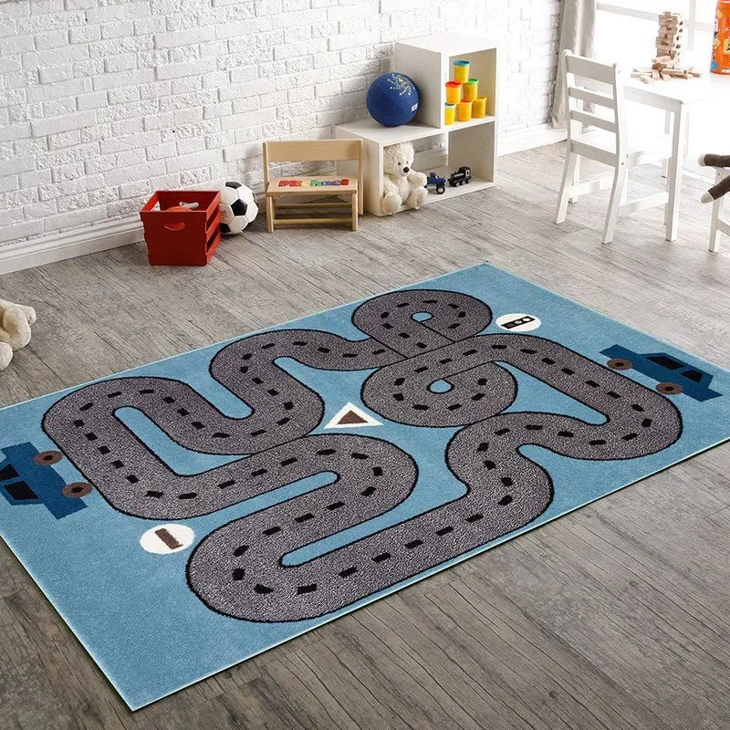 Whimsical LR81266 S.Blue L.Blue Rug - Rug & Home