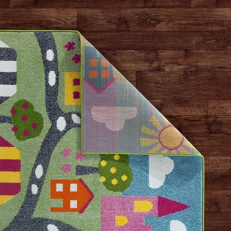 Whimsical LR81281 Green Blue Rug - Rug & Home