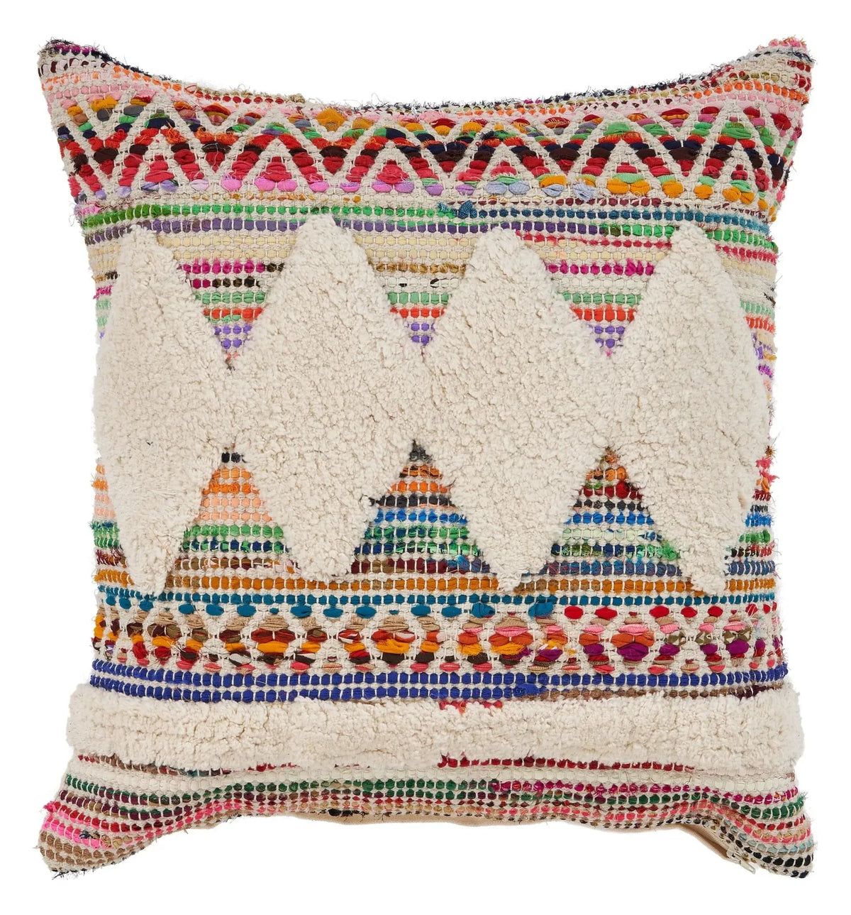 White Diamond Chevron LR07342 Throw Pillow