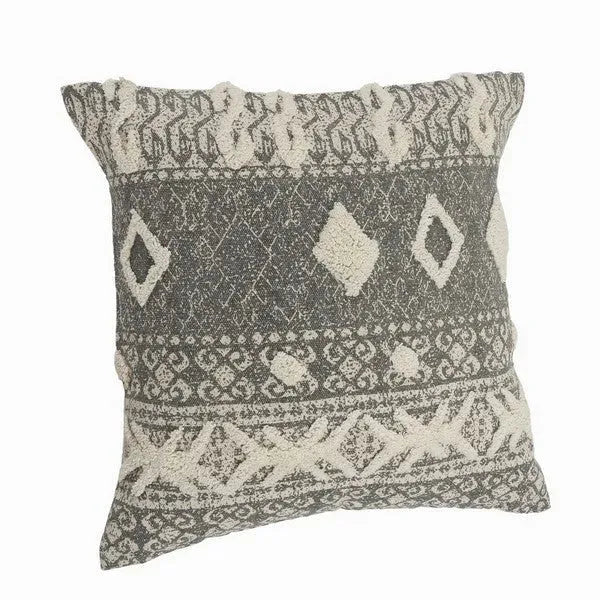 Willow 07571NGY Natural/Grey Pillow