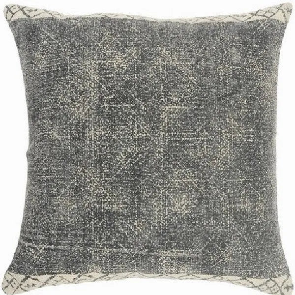 Willow 07575NGY Natural/Grey Pillow - Rug & Home