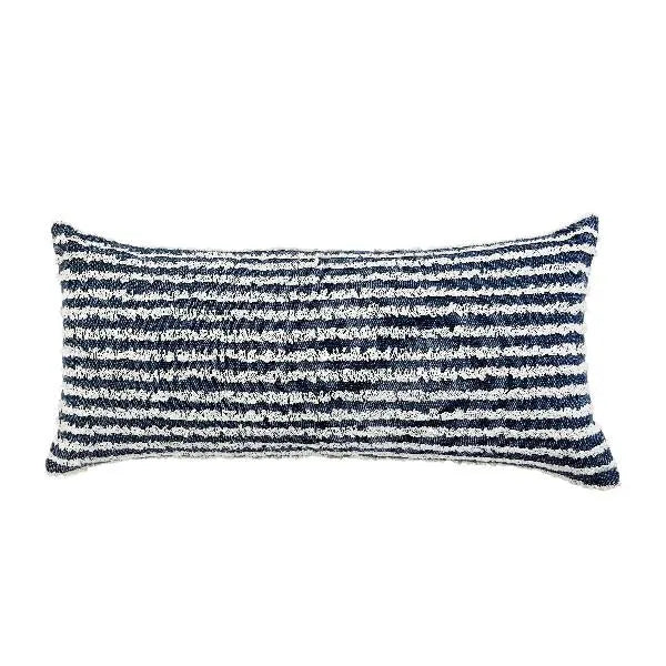 Wispy Ways Lr07708 Ensign Blue/Cream Pillow - Rug & Home