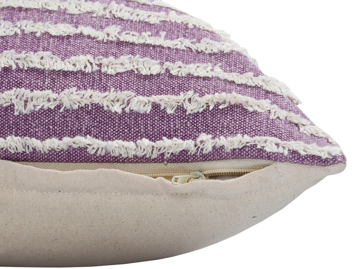 Wispy Ways Lr07709 Lavender Mist/Cream Pillow - Rug & Home