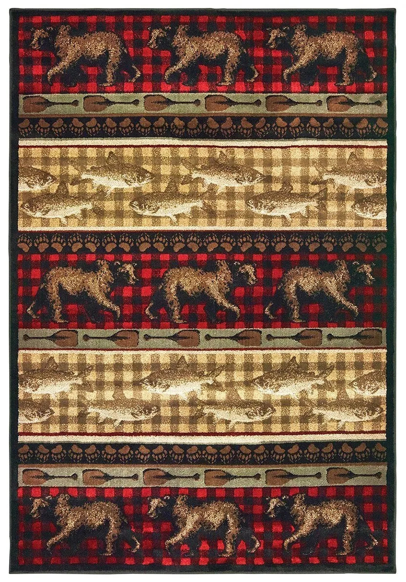 Woodlands 9594B Red Multi Rug - Rug & Home