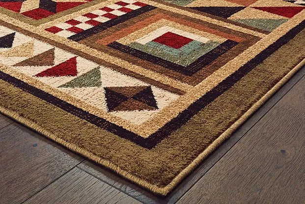 Woodlands 9596A Brown Multi Rug - Rug & Home