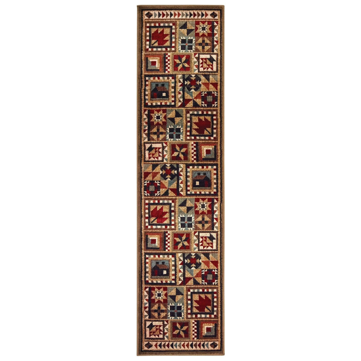 Woodlands 9596A Brown Multi Rug - Rug & Home