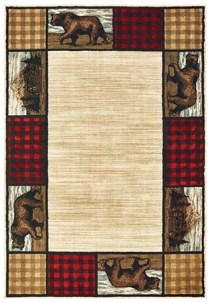 Woodlands 9603C Ivory Multi Rug - Rug & Home