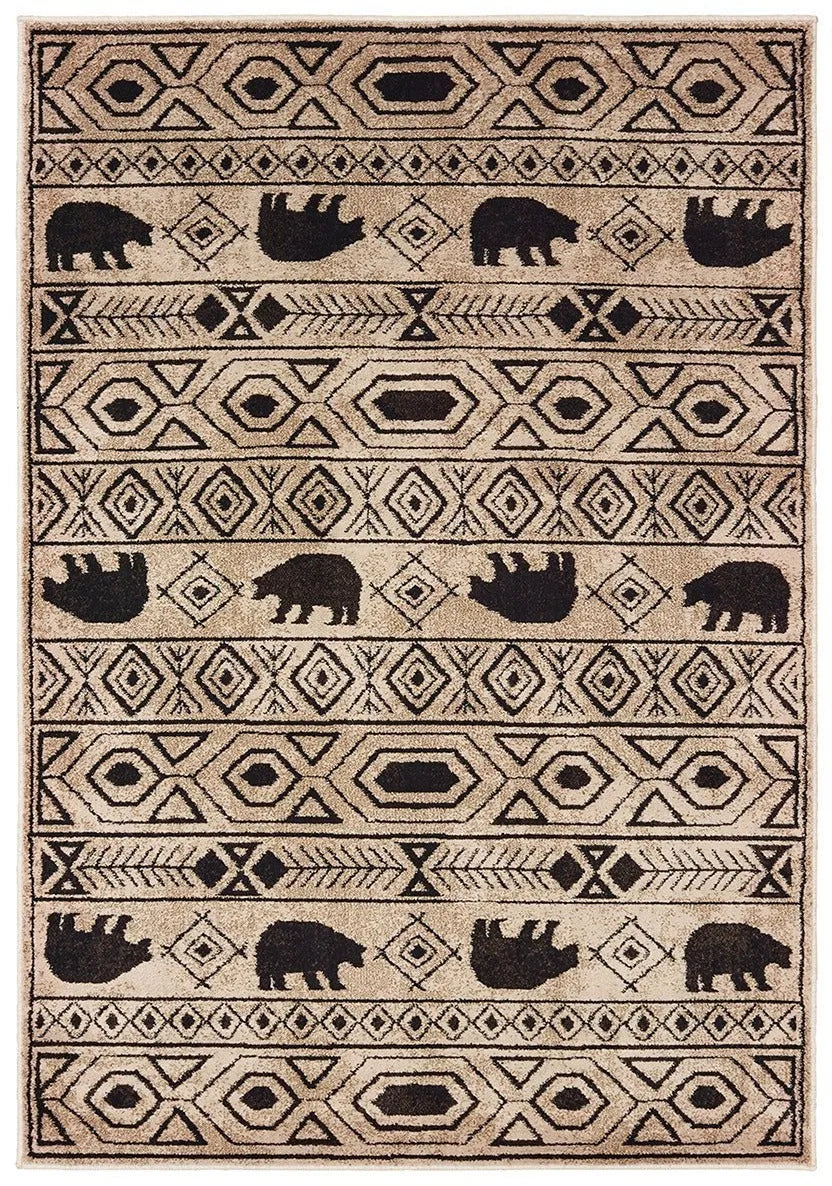 Woodlands 9651A Ivory Black Rug - Rug & Home