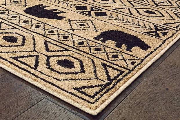 Woodlands 9651A Ivory Black Rug - Rug & Home