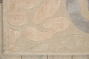 Wool & Silk CGS20 Sand Shell/Light Chic Grey Rug - Rug & Home