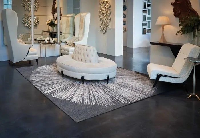 Wool & Silk CGS21 Chic Grey Rug - Rug & Home