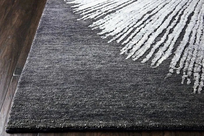 Wool & Silk CGS21 Chic Grey Rug - Rug & Home