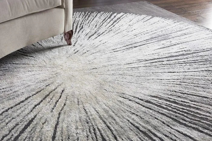 Wool & Silk CGS21 Chic Grey Rug - Rug & Home