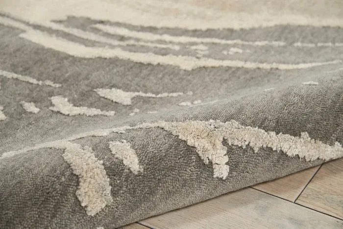 Wool & Silk CGS22 Chic Grey Rug - Rug & Home