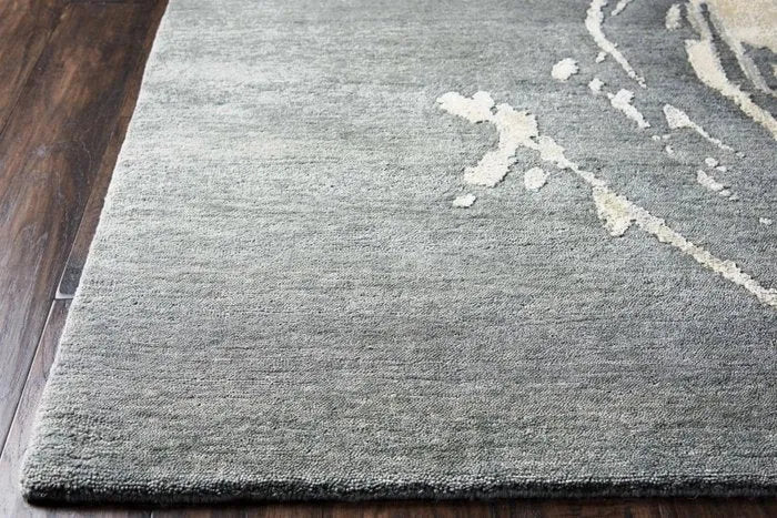 Wool & Silk CGS22 Chic Grey Rug - Rug & Home