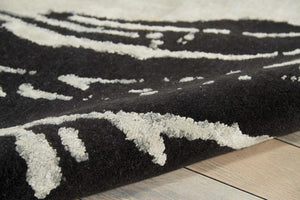 Wool & Silk CGS22 Noir Rug - Rug & Home