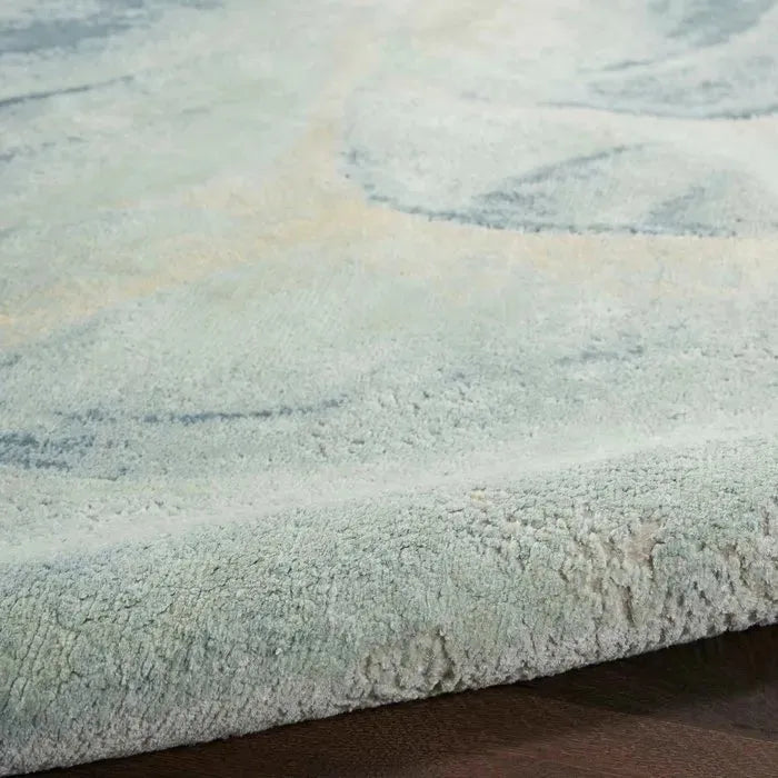 Wool & Silk CGS30 Beige/Seafoam Rug - Rug & Home- Rectangle 6' x 9 ...