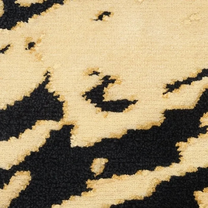 Wool & Silk CGS36 Gold/Black Rug - Rug & Home