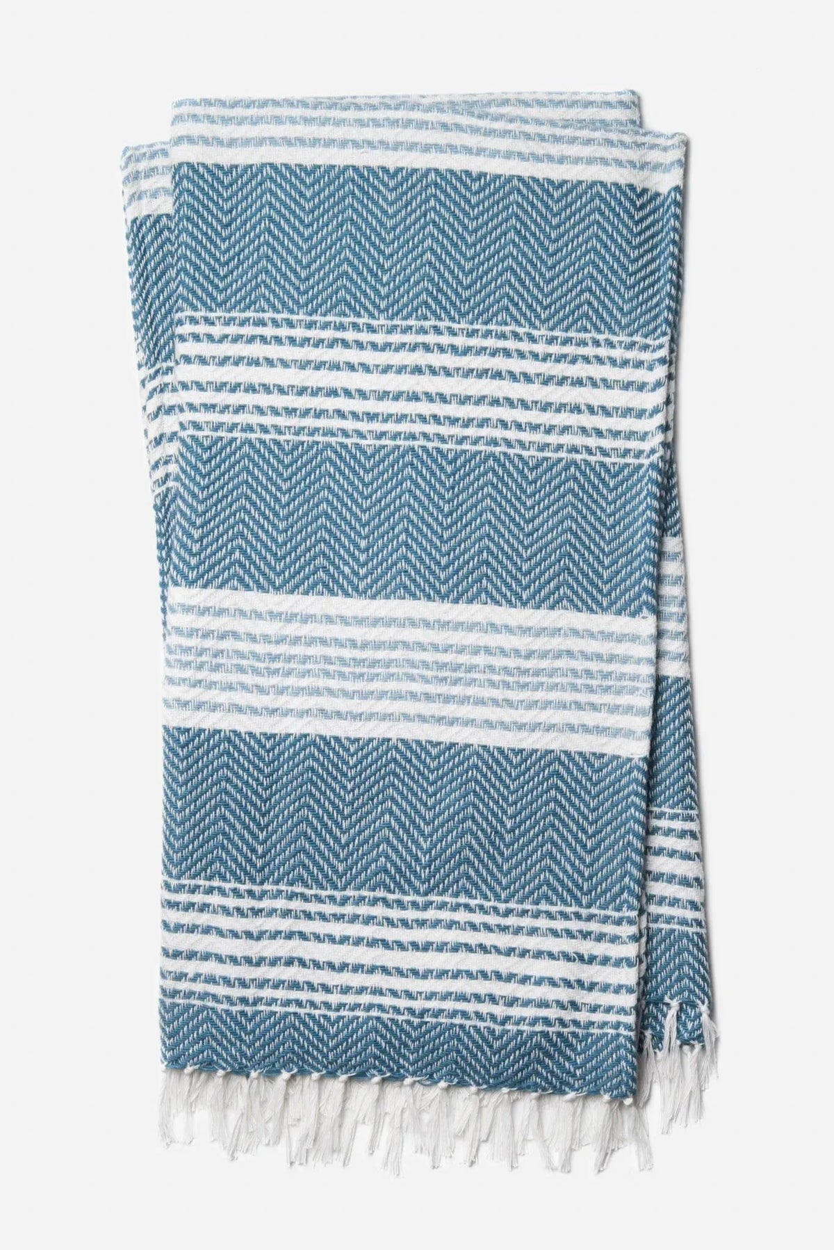 Wren T0035 Blue/White Throw Blanket