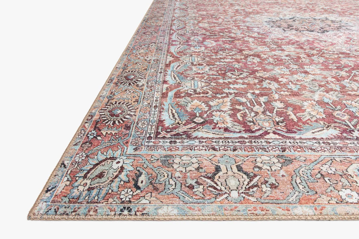 Wynter Wyn-05 Tomato/Teal Rug - Rug & Home