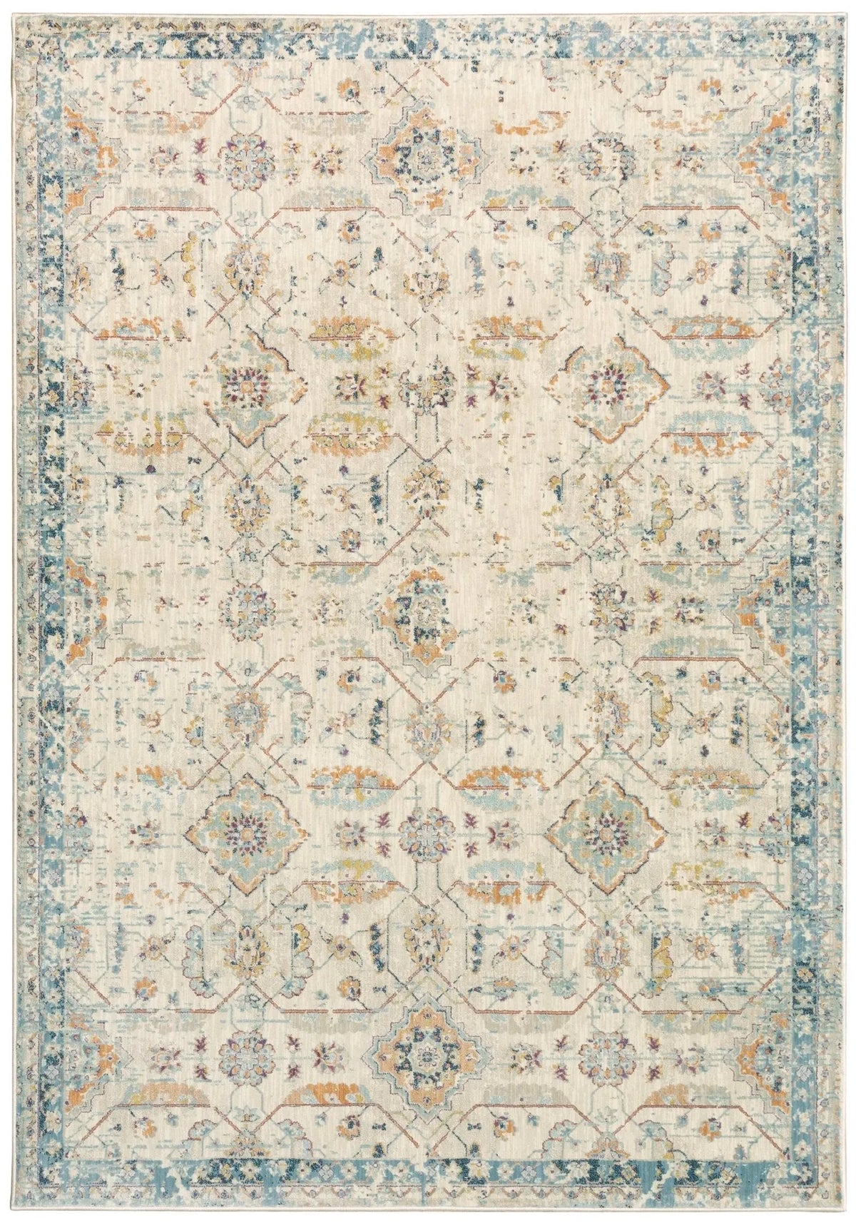 Xanadu 47H Beige/Blue Rug - Rug & Home