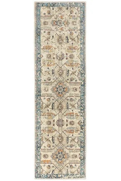 Xanadu 47H Beige/Blue Rug - Rug & Home