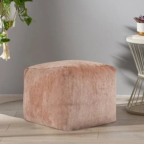 Yakar 34129BEI Beige Pouf - Rug & Home