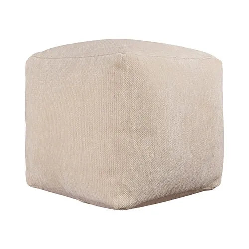 Yakar 34130IVO Ivory Pouf - Rug & Home