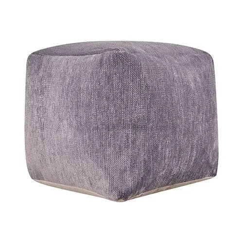 Yakar 34131FRO Frost/Grey Pouf - Rug & Home