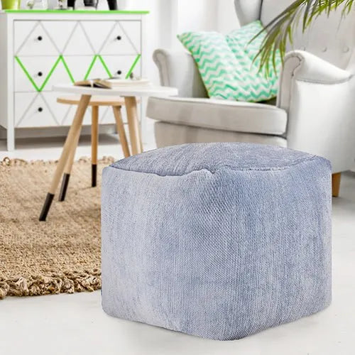 Yakar 34132SPA Spa Blue Pouf - Rug & Home