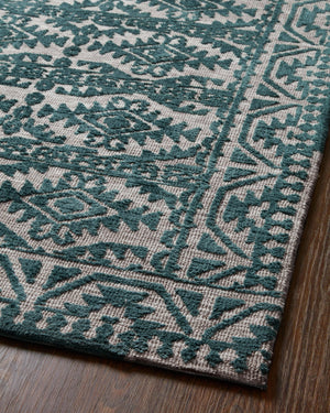 Yeshaia By Justina Blakeney Yes-08 Teal/Dove Rug - Rug & Home