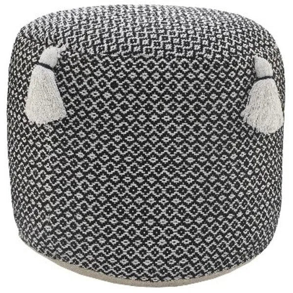 Zadia 34032BLK Black Pouf