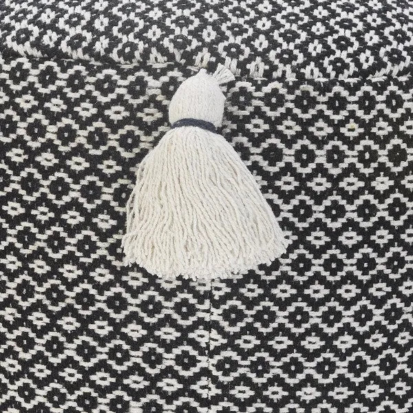 Zadia 34032BLK Black Pouf