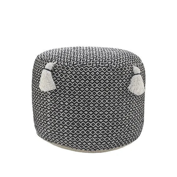 Zadia 34032BLK Black Pouf